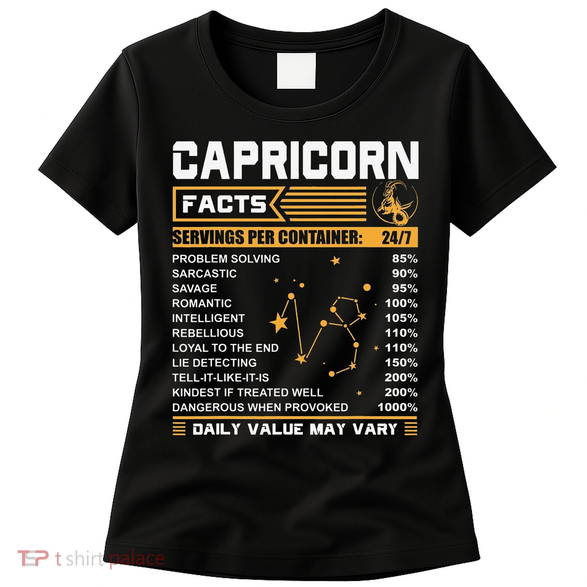 Capricorn Facts Zodiac Funny Capricorn Birthday Gift Women's T-Shirt