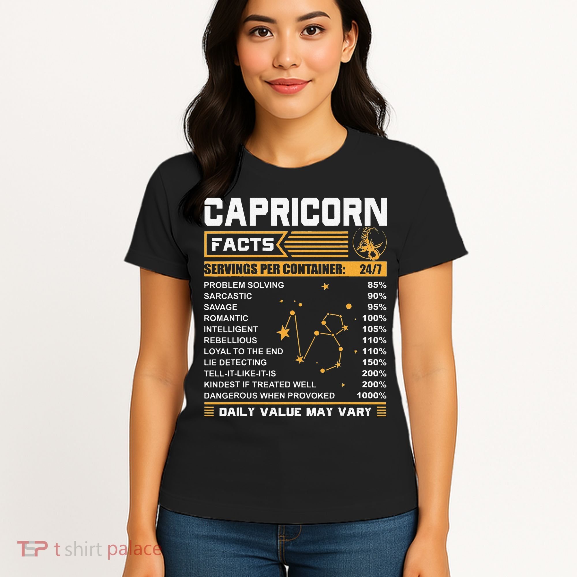Capricorn Facts Zodiac Funny Capricorn Birthday Gift Women's T-Shirt