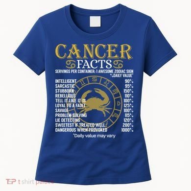 Cancer Facts Zodiac Sign Gift Great Gift Women's T-Shirt