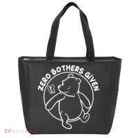 Cute Funny Zero Bothers Given Tote Bag thumb 0