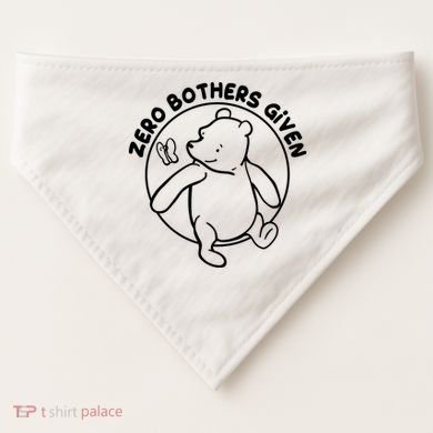 Cute Funny Zero Bothers Given USA-Made Doggie Bandana