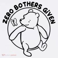 Cute Funny Zero Bothers Given Apron thumb 3