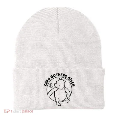 Cute Funny Zero Bothers Given Beanie