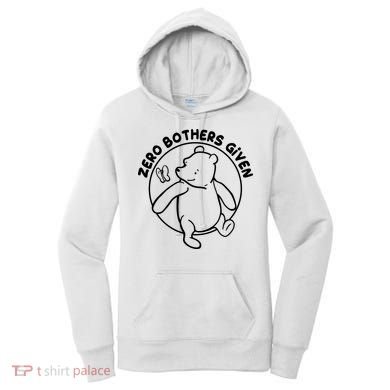 Cute Funny Zero Bothers Given Women's Hoodie