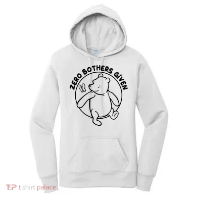 Cute Funny Zero Bothers Given Women's Hoodie