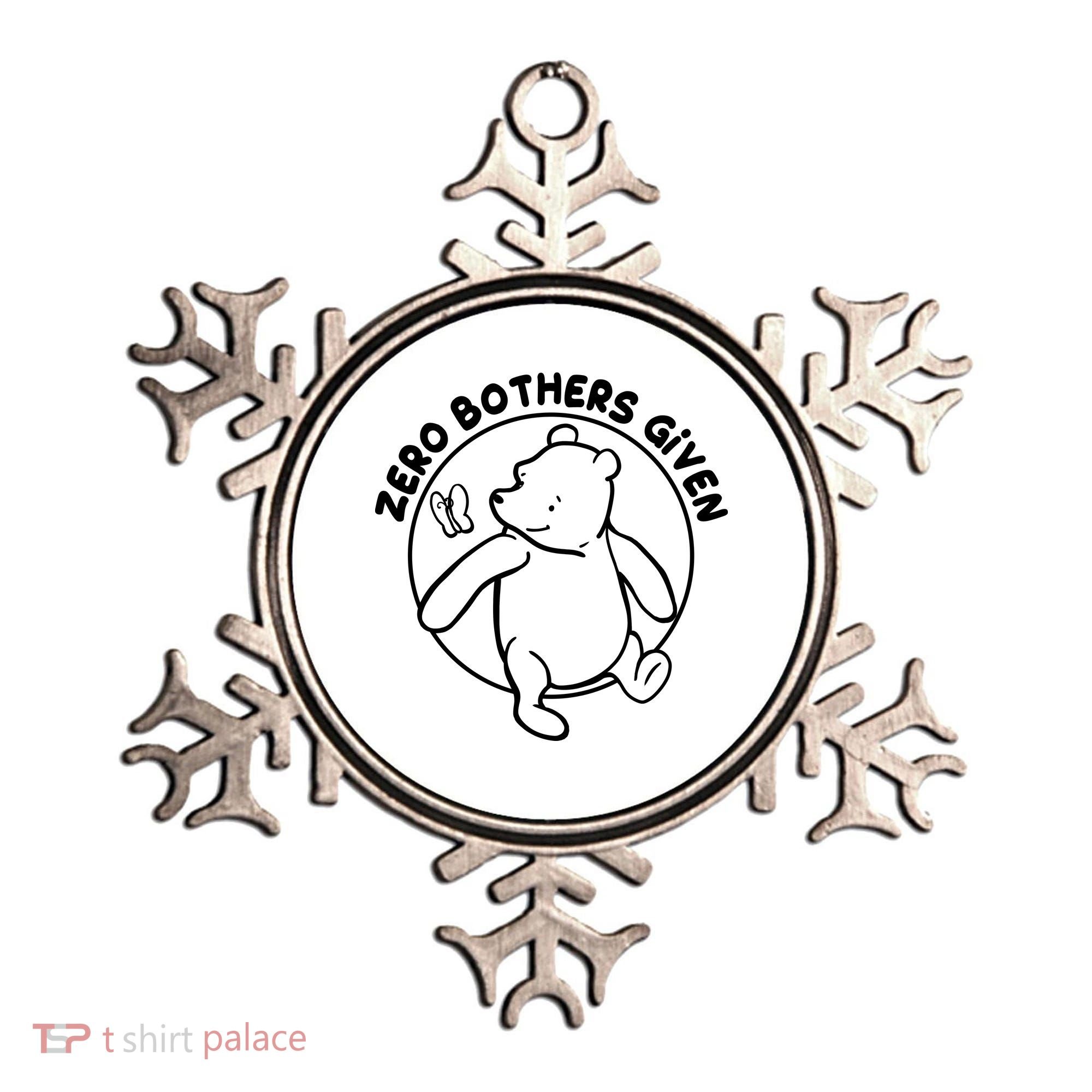 Cute Funny Zero Bothers Given Ornament