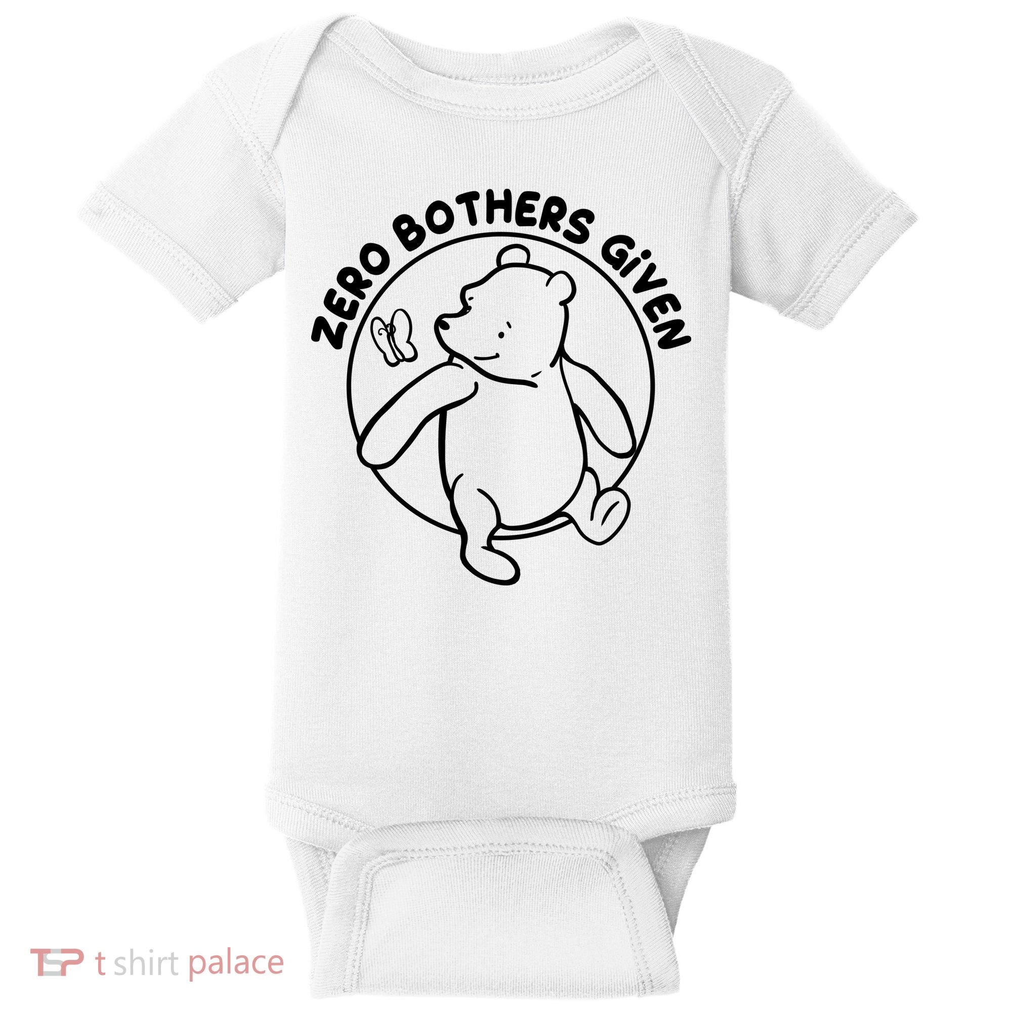 Cute Funny Zero Bothers Given Baby Bodysuit