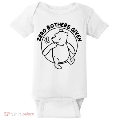 Cute Funny Zero Bothers Given Baby Bodysuit