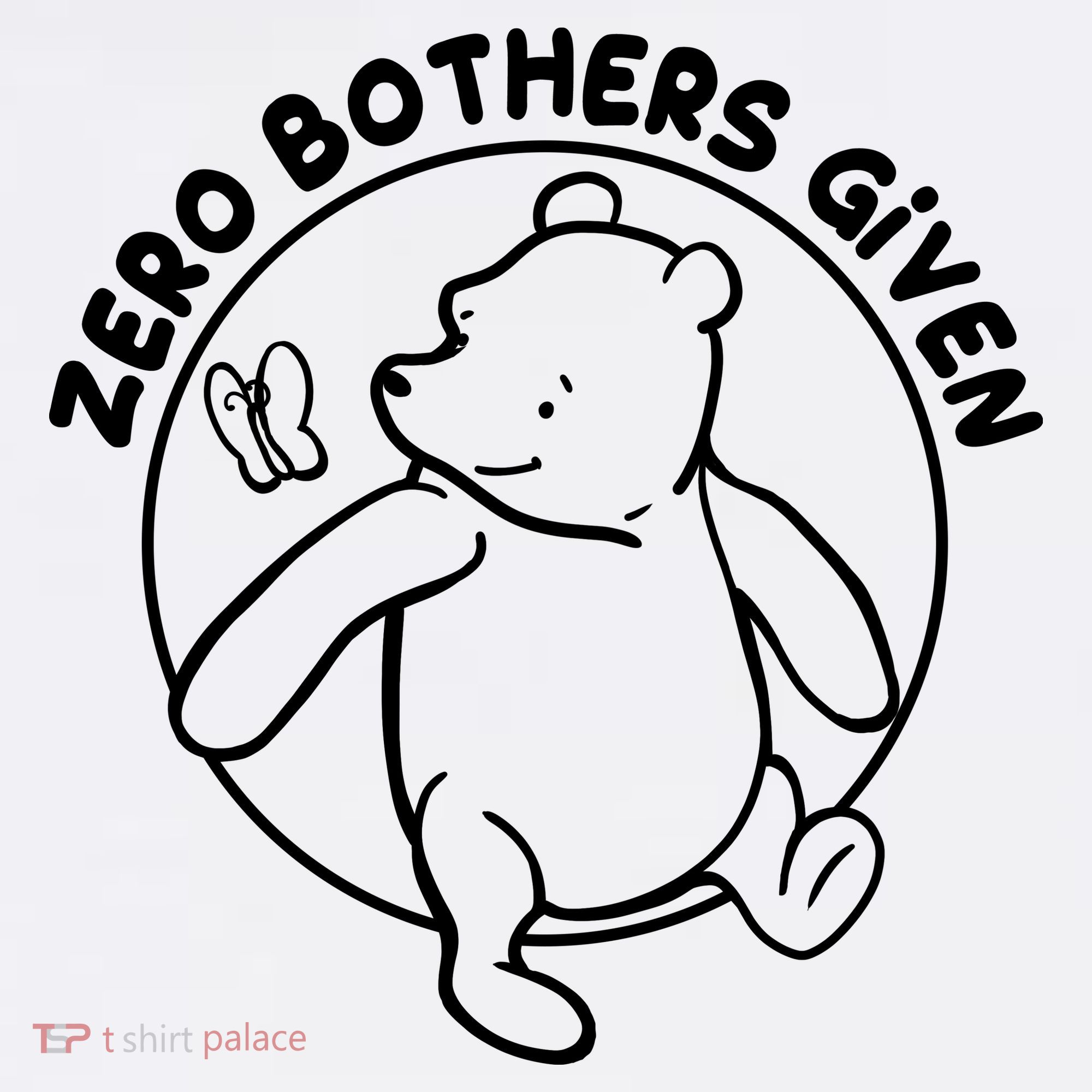 Cute Funny Zero Bothers Given Golf Towel