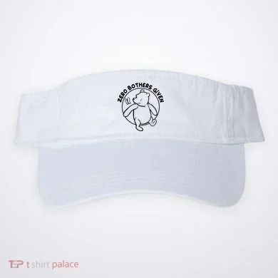 Cute Funny Zero Bothers Given Visor