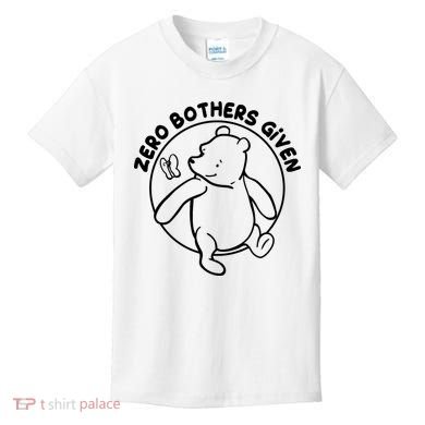 Cute Funny Zero Bothers Given Kids T-Shirt