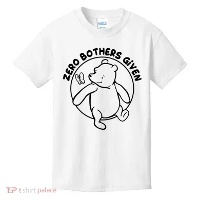 Cute Funny Zero Bothers Given Kids T-Shirt
