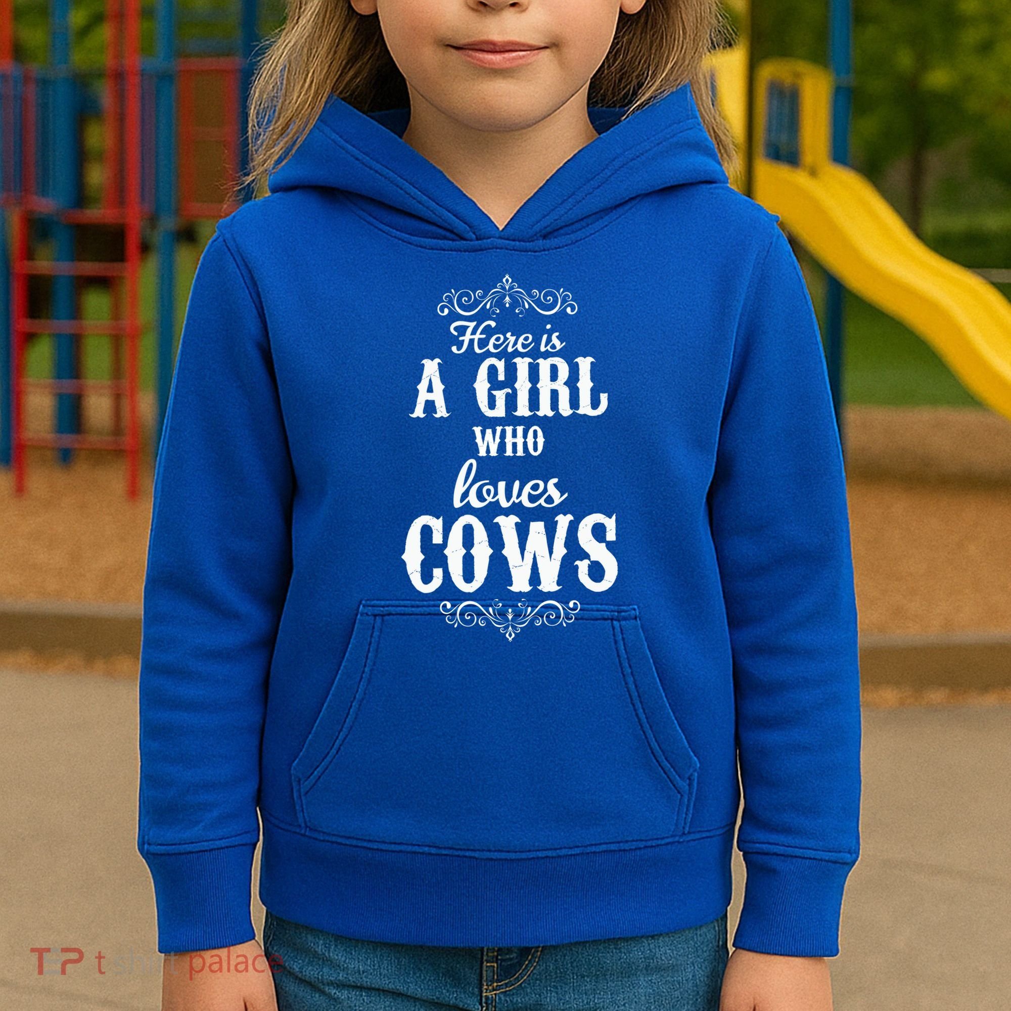 Cow Girl Kids Hoodie