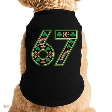 Celtic Graphic 67 Irish Clover Shamrock St Patricks Day Doggie Tank