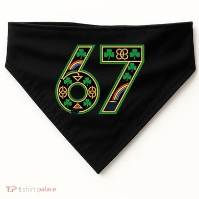 Celtic Graphic 67 Irish Clover Shamrock St Patricks Day USA-Made Doggie Bandana