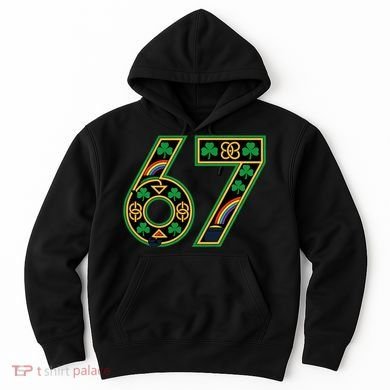 Celtic Graphic 67 Irish Clover Shamrock St Patricks Day Hoodie