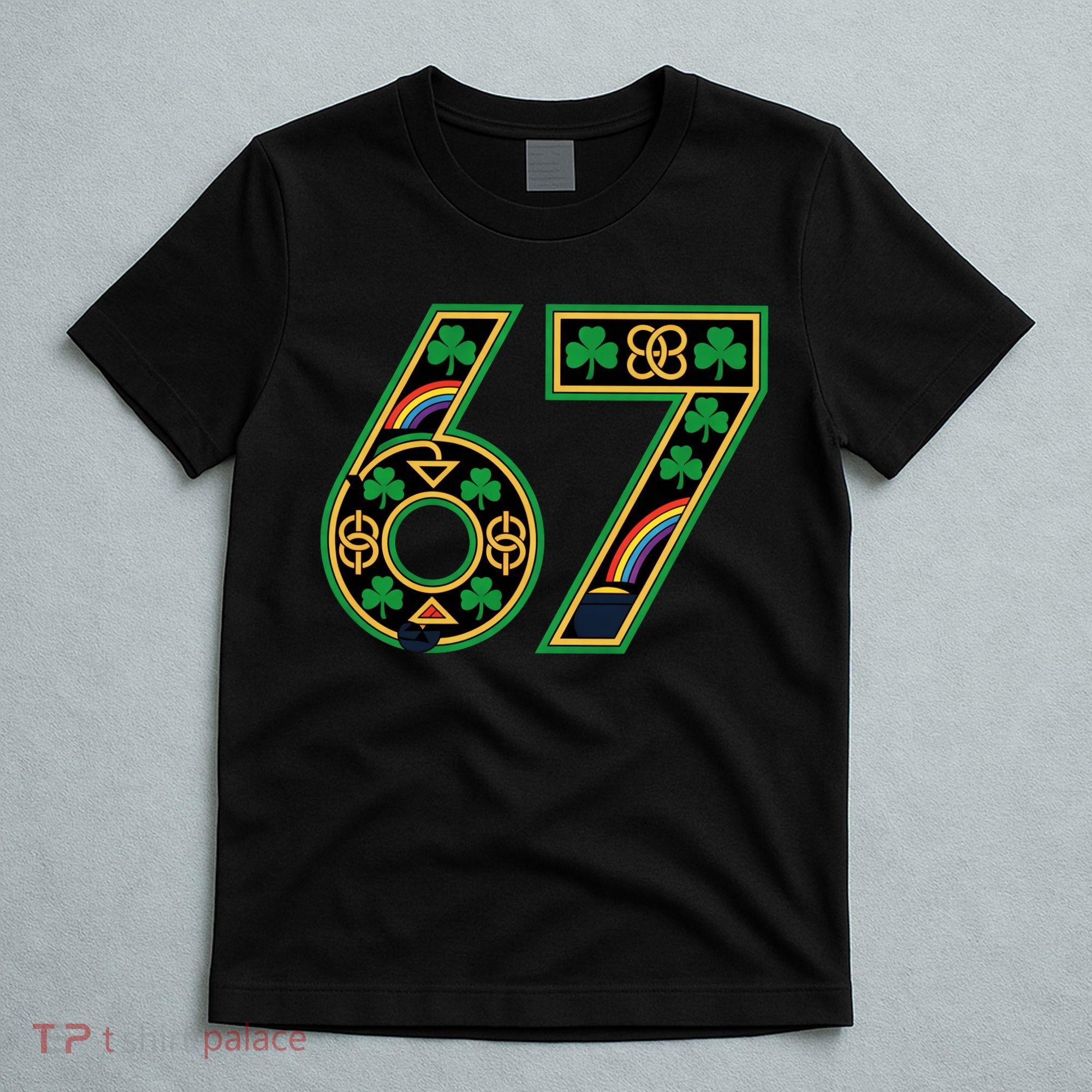 Celtic Graphic 67 Irish Clover Shamrock St Patricks Day T-Shirt