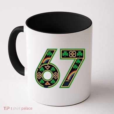 Celtic Graphic 67 Irish Clover Shamrock St Patricks Day Coffee Mug