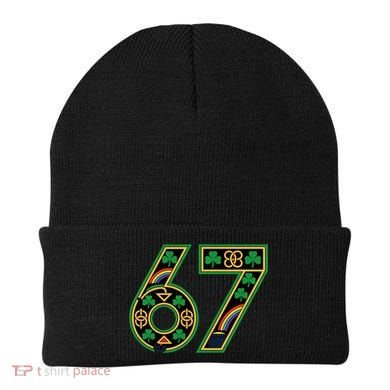 Celtic Graphic 67 Irish Clover Shamrock St Patricks Day Beanie