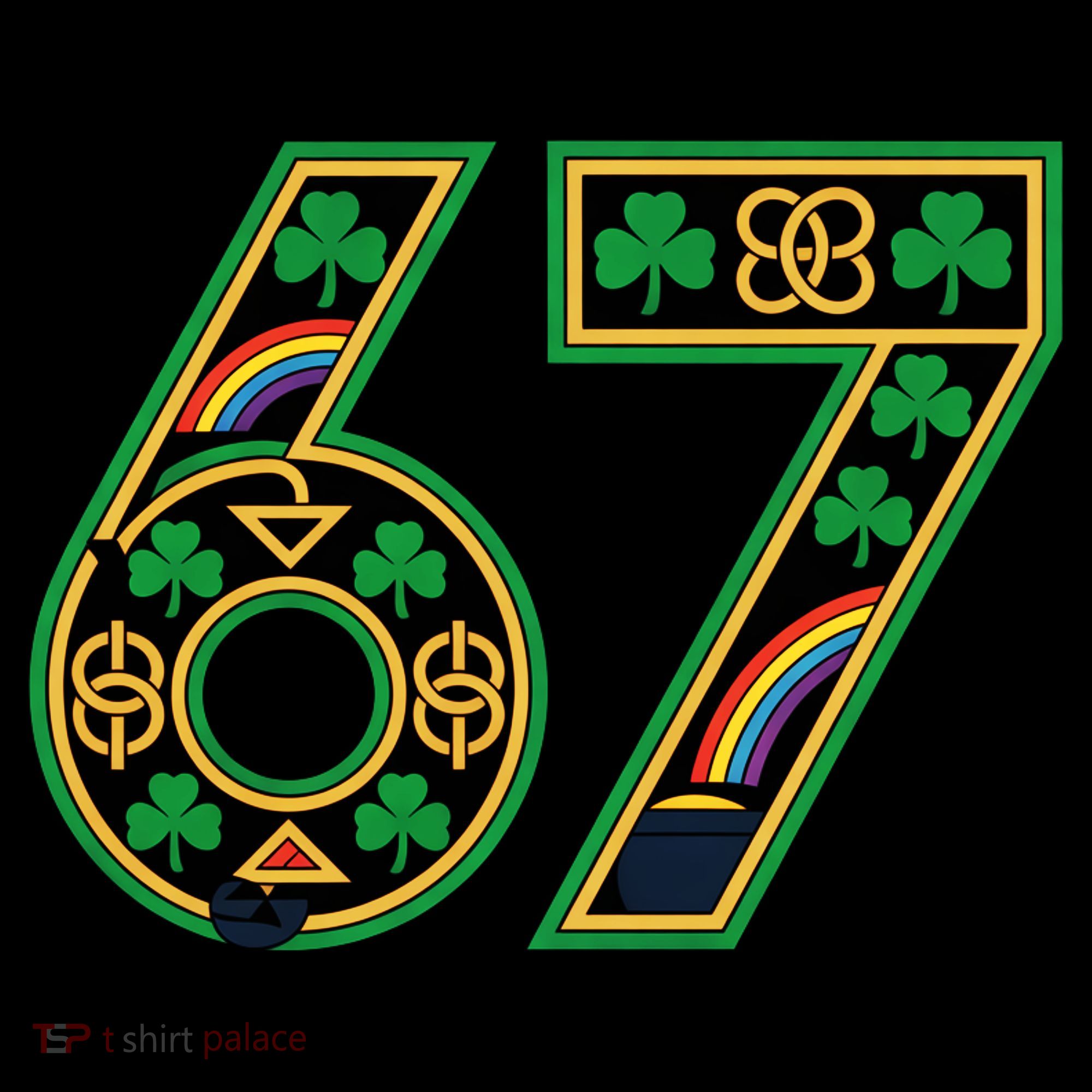 Celtic Graphic 67 Irish Clover Shamrock St Patricks Day Women's Hoodie