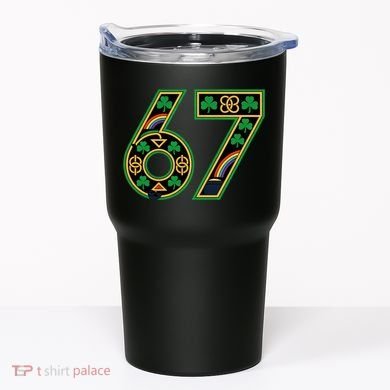 Celtic Graphic 67 Irish Clover Shamrock St Patricks Day Tumbler