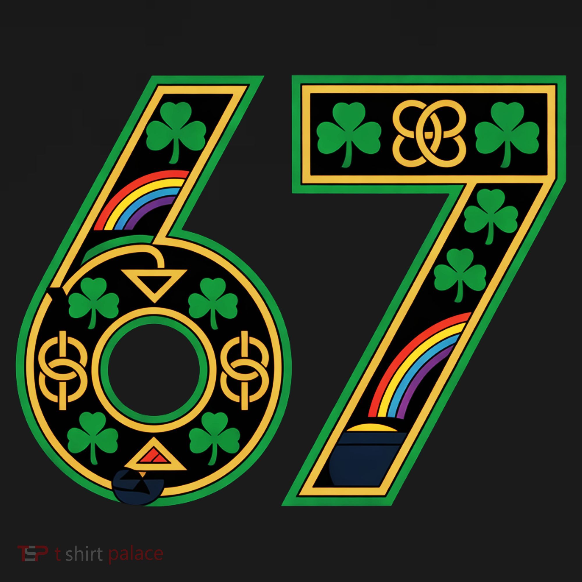Celtic Graphic 67 Irish Clover Shamrock St Patricks Day Baby Bodysuit
