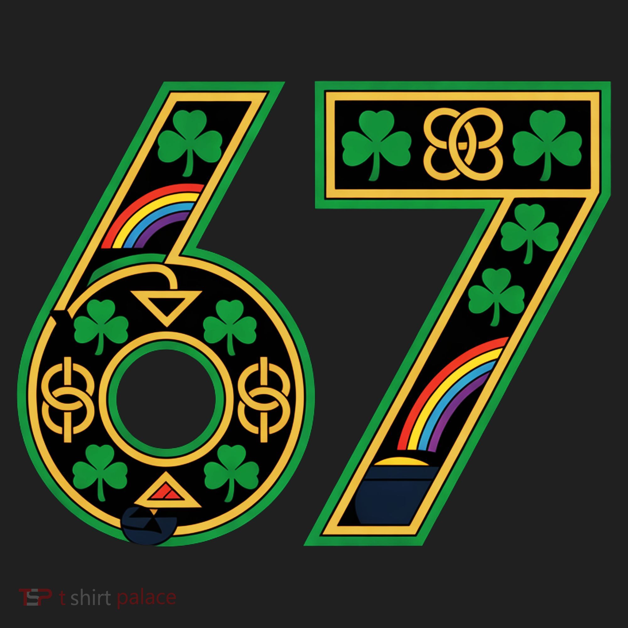 Celtic Graphic 67 Irish Clover Shamrock St Patricks Day Hat