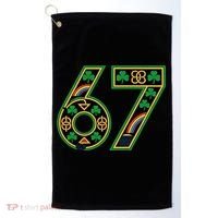 Celtic Graphic 67 Irish Clover Shamrock St Patricks Day Golf Towel thumb 0
