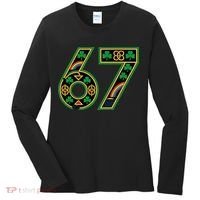 Celtic Graphic 67 Irish Clover Shamrock St Patricks Day Women's Long Sleeve Shirt thumb 0