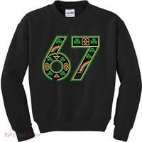 Celtic Graphic 67 Irish Clover Shamrock St Patricks Day Kids Sweatshirt thumb 0