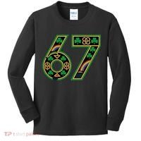 Celtic Graphic 67 Irish Clover Shamrock St Patricks Day Kids Long Sleeve Shirt thumb 0