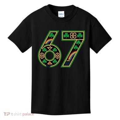 Celtic Graphic 67 Irish Clover Shamrock St Patricks Day Kids T-Shirt