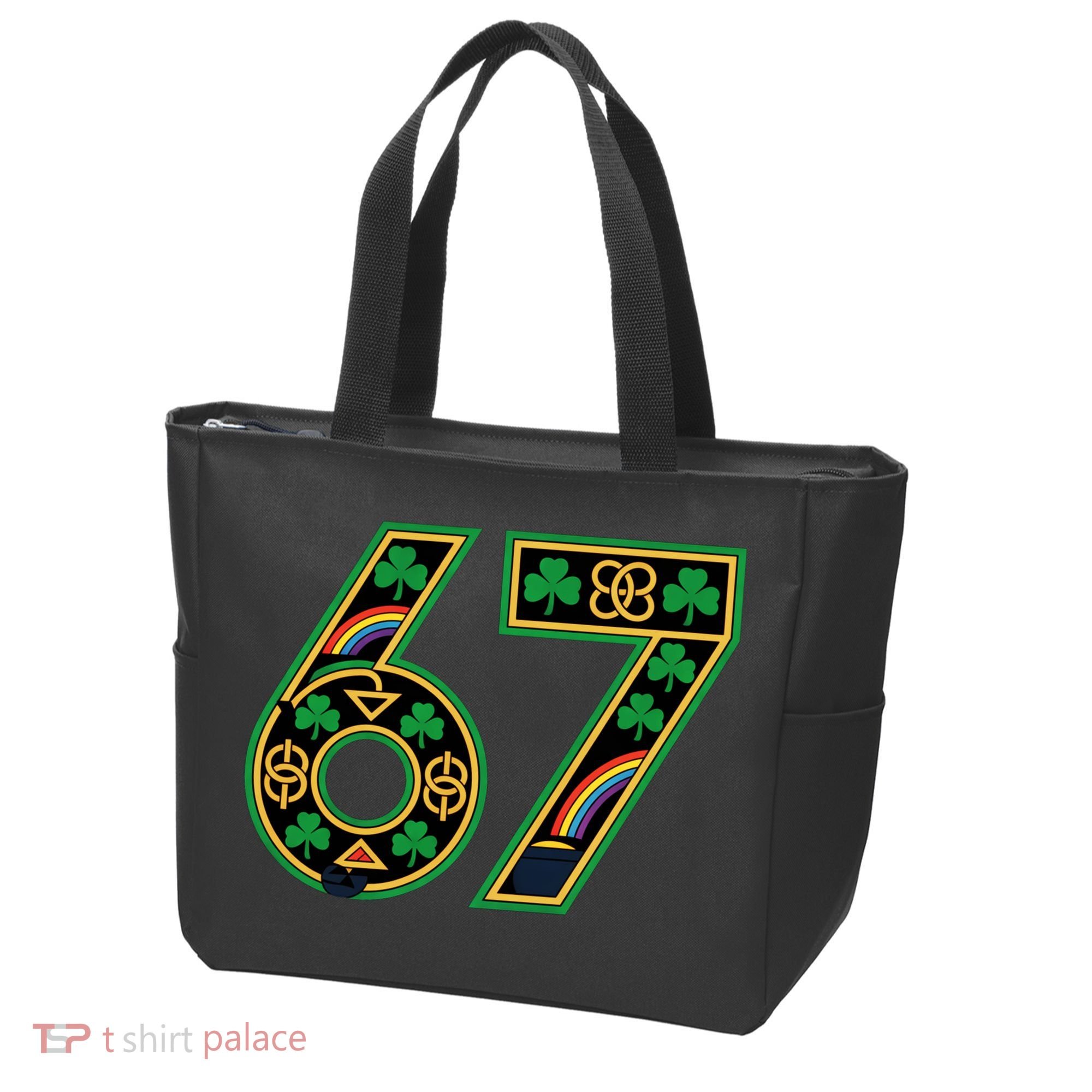 Celtic Graphic 67 Irish Clover Shamrock St Patricks Day Tote Bag