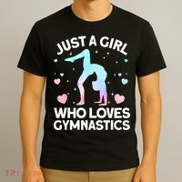 Cool Gymnastics Art For Women Girls Gymnastics Gymnast Coach T-Shirt thumb 3