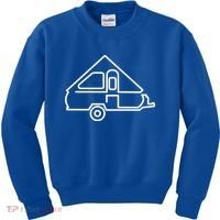 Camping Gift Aliner Travel Trailer Afunny Giftframe Camper Kids Sweatshirt thumb 0