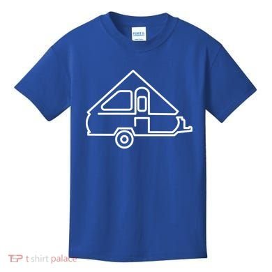 Camping Gift Aliner Travel Trailer Afunny Giftframe Camper Kids T-Shirt