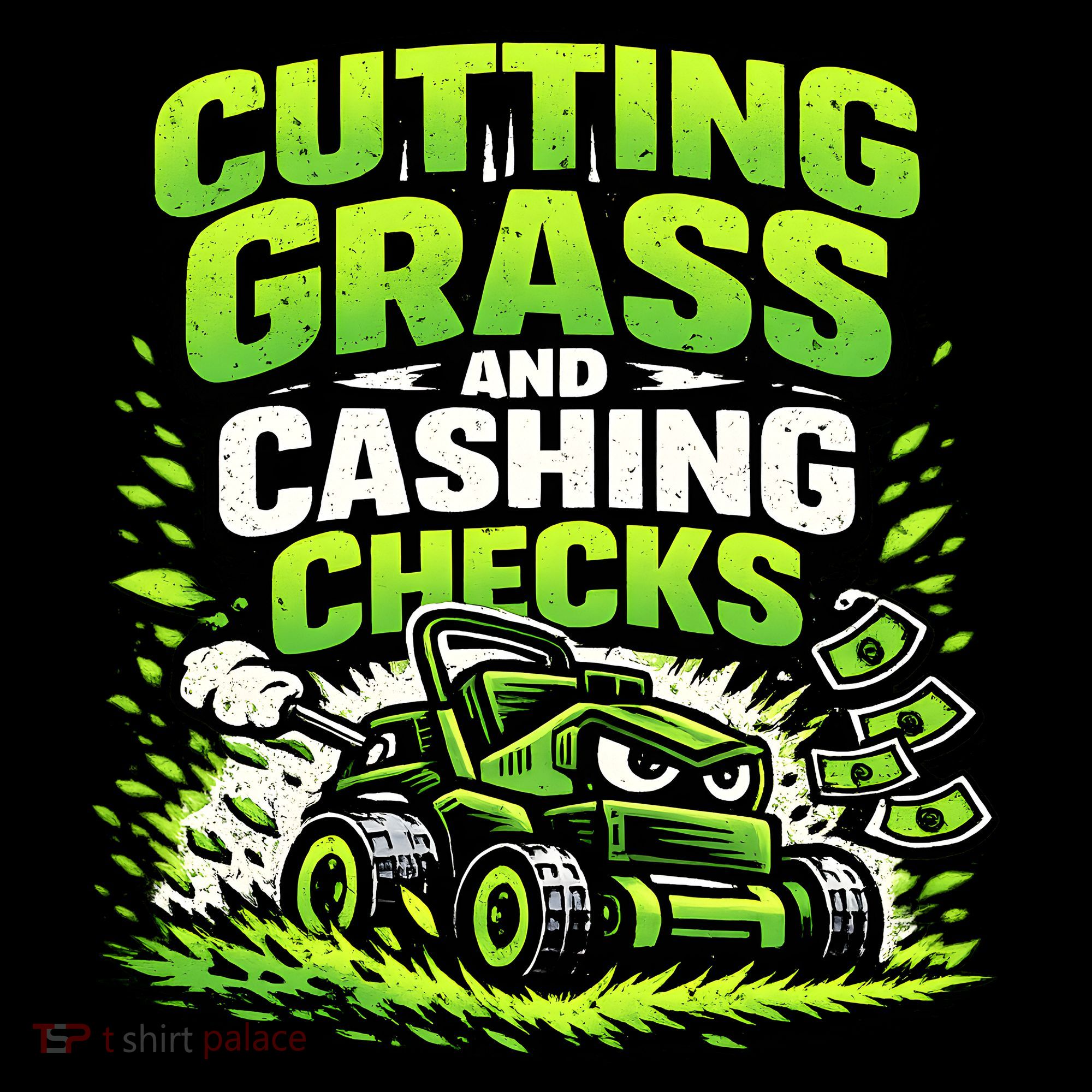 Cutting Grass And Cashing Checks Landscape Business Coffee Mug