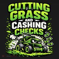 Cutting Grass And Cashing Checks Landscape Business Women's Hoodie thumb 2