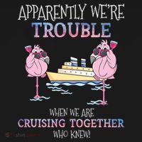 Cool Gift Apparently Were Trouble When We Are Cruising Together Cruise Gift Women's Hoodie thumb 2