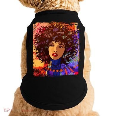 Coloful Graffiti Afro Woman Doggie Tank