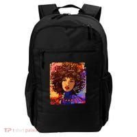 Coloful Graffiti Afro Woman Backpack thumb 0