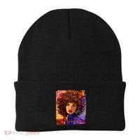 Coloful Graffiti Afro Woman Beanie thumb 0