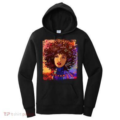 Coloful Graffiti Afro Woman Women's Hoodie