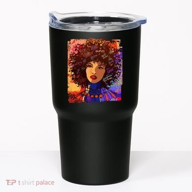 Coloful Graffiti Afro Woman Tumbler