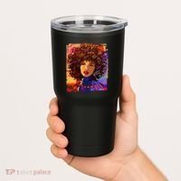 Coloful Graffiti Afro Woman Tumbler thumb 2