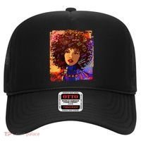 Coloful Graffiti Afro Woman Hat thumb 0