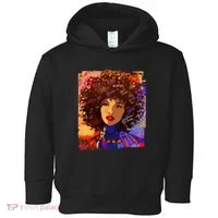 Coloful Graffiti Afro Woman Toddler Hoodie thumb 0
