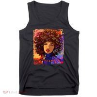 Coloful Graffiti Afro Woman Tank Top thumb 0