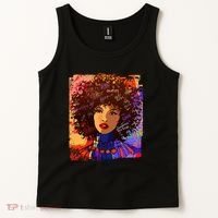 Coloful Graffiti Afro Woman Tank Top thumb 2
