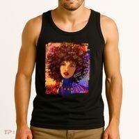 Coloful Graffiti Afro Woman Tank Top thumb 3